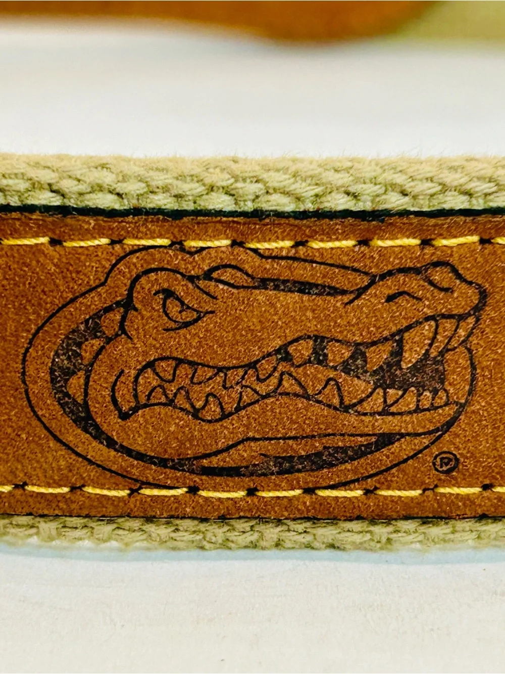Zep-Pro Florida Gators Brown Leather Embroidered Logo Belt size 28